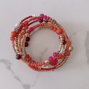 Chicos Seed Bead Coil Bracelet